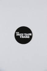 The Duct Tape Years MAIN LOGO CIRCLE STICKER/BLACK/WHITE