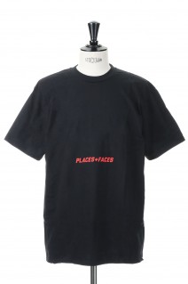 RED LOGO BELLY TEE/BLACK