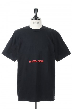 RED LOGO BELLY TEE/BLACK
