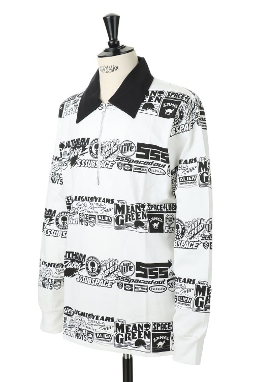 Sponsors Multiprint Long Sleeve Polo / WHITE（LSPOLO1） | セレクト 